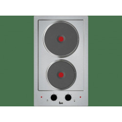 Placa modular - Teka EFX 30.1 2P, Eléctrica, 2 zonas, Zona grande 18 cm, 30 cm, Acero inoxidable