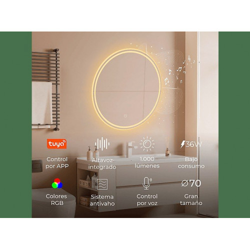 Espejo inteligente  - Oasis KSIX, Plata