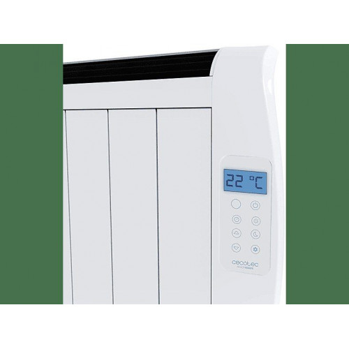 Emisor térmico - Cecotec Ready Warm 1800 Thermal, 8 Elementos, 15m2, SlimDesign, Programable 24 horas, Blanco