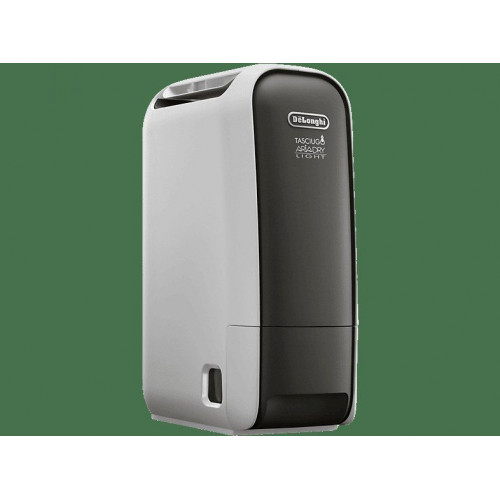 Deshumidificador - De'Longhi Tasciugo AriaDry Light DNS65, Extracción de 6 l/día, Depósito de 2.8 l, Superficie máxima 75 m³, Ionizador, Gris