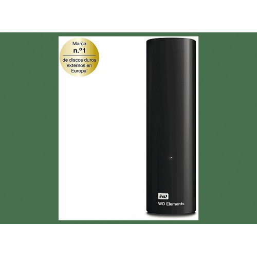 Disco duro externo 10 TB - Western Digital WD Elements Desktop, Sobremesa, USB 3.0, Compatible USB 2.0, Formato NTFS, Negro