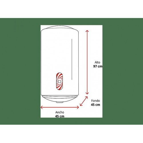 Termo eléctrico - Jocel JT100L400178, Control manual temperatura, Aislado, 100 L, Indicador luminoso
