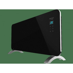 Convector - Cecotec Ready Warm 6770 Crystal Connection, 2000 W, LED, Placa decristal, Wi-Fi, Negro