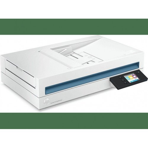 Escáner  - 20G07A#B19 HP, 1200 x 1200 DPI dpi, Velocidad de escaneo ADF (b/n, A4):40 ppm, Velocidad de escaneo ADF duplex (b/n, A4):80 ipm, Velocidad de escaneo ADF duplex  (color, A4):80 ipm, Wi-Fi, Blanco