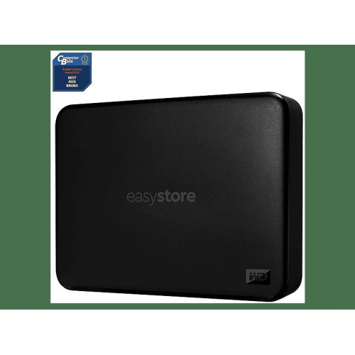 Disco duro externo 4 TB - Western Digital WD Easystore, Portátil, HDD, USB 3.2 Gen 1, Software de Copia de Seguridad, Para Windows y Mac, Negro