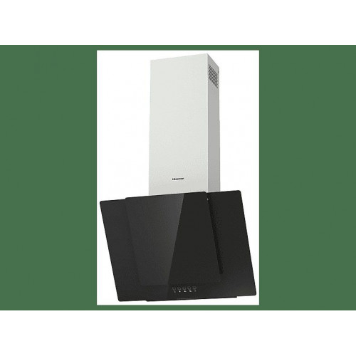 Campana decorativa - Hisense CH6IN6BXBG, 3 Velocidades, 650 m³/h, Luz LED, 60 cm, Cristal Negro