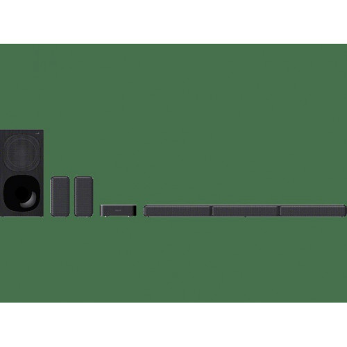 Barra de sonido - Sony HTS40R.CEL, Surround 5.1, Subwoofer, Altavoces traseros inalámbricos, HDMI, Bluetooth,  600 W, Negro