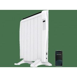 Emisor térmico - Cecotec ReadyWarm 1200 Thermal Connected, 900 W, 6 Elementos, Hasta 10 m², LCD, Blanco