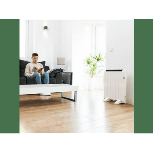Emisor térmico - Cecotec ReadyWarm 1200 Thermal Connected, 900 W, 6 Elementos, Hasta 10 m², LCD, Blanco