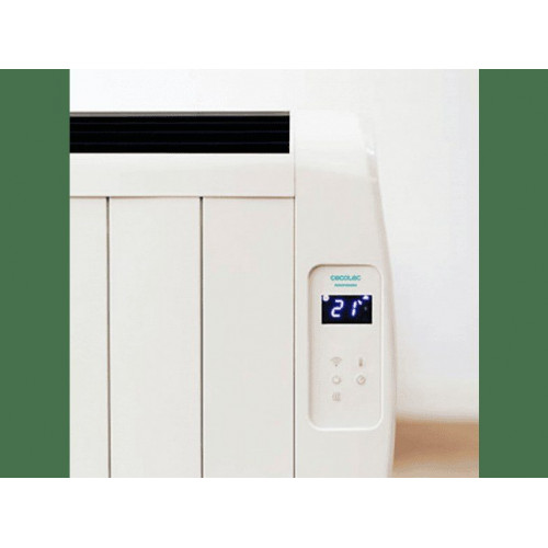 Emisor térmico - Cecotec ReadyWarm 1200 Thermal Connected, 900 W, 6 Elementos, Hasta 10 m², LCD, Blanco