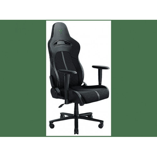 Silla gaming - Razer Enki X, Reposabrazos 2D, Carga máxima 136 kg, Cuero sintético, Arco lumbar, Negro/Verde