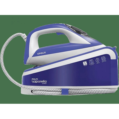 Centro de planchado - Polti PLEU0250, 1.5 l, 2200 W, Cerámica, Sistema antical, Blanco y Morado