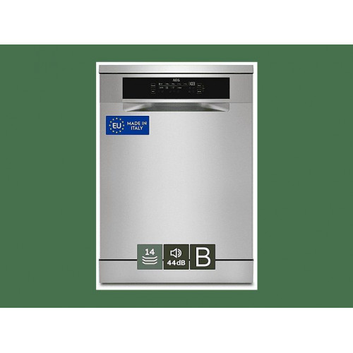 Lavavajillas libre instalación 60 cm - AEG Serie 7000 GlassCare FFB75707PM, 14 servicios, 9 programas, 59,8 cm, INOX