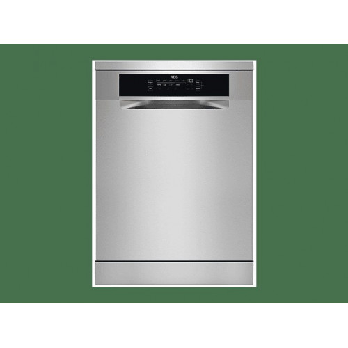 Lavavajillas libre instalación 60 cm - AEG Serie 7000 GlassCare FFB75707PM, 14 servicios, 9 programas, 59,8 cm, INOX