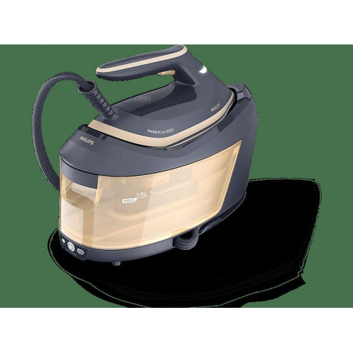 Centro de planchado - Philips PerfectCare Serie PSG6066/20, 2400W, 130 g/min, 1.2l, OptimalTEMP, Hierro, Gris
