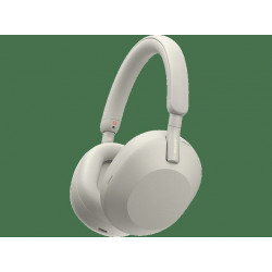 Auriculares inalámbricos - Sony WH-1000XM5S, Cancelación ruido (Noise Cancelling), 30h, Hi-Res, Carga Rápida, Con Asistente, Bluetooth, Diadema, Plata