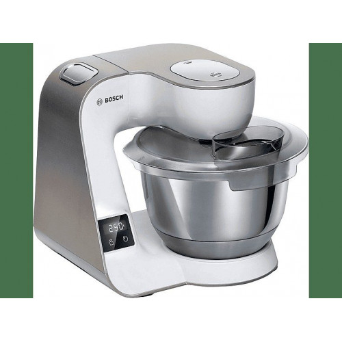 Robot de cocina - Bosch MUM5XW20, 1000 W, 7 potencias, 1.25 l, Blanco