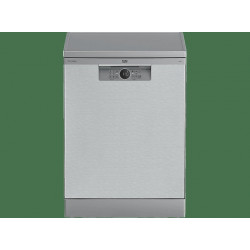 Lavavajillas - Beko BDFN26640XC, 9.5 l, 16 servicios, 6 programas, 60 cm, Tercera bandeja, Corner Intense, Fast+, Inox