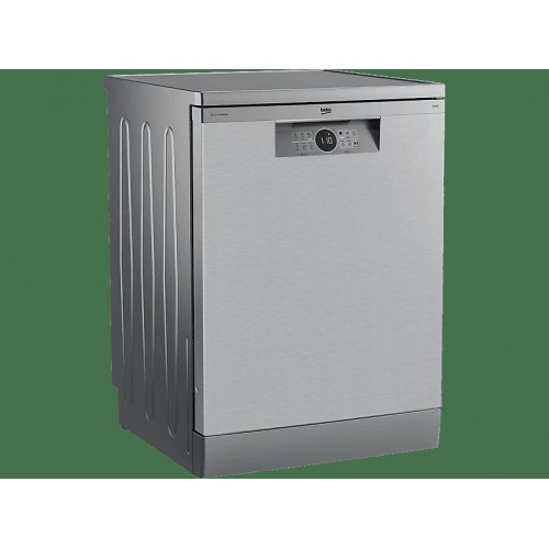 Lavavajillas - Beko BDFN26640XC, 9.5 l, 16 servicios, 6 programas, 60 cm, Tercera bandeja, Corner Intense, Fast+, Inox