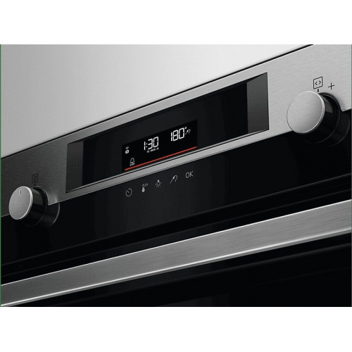 Horno a vapor - AEG BSE572360M, Multifunción, Pirolítico, 72 l, Sonda térmica, 60 cm, Inox