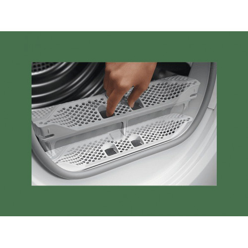 Secadora bomba de calor - AEG TR818A2OB, 8 kg, 10 programas, SensiDry, MixDry, Blanco