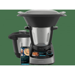 Robot de cocina - Cecotec Mambo Touch con Jarra Habana, 1600W, 3.3 l, 37 Funciones, Wi-Fi, TFT 5”, Negro