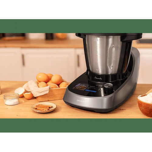 Robot de cocina - Cecotec Mambo Touch con Jarra Habana, 1600W, 3.3 l, 37 Funciones, Wi-Fi, TFT 5”, Negro