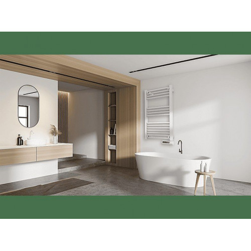 Toallero eléctrico - Cecotec ReadyWarm 9100 Smart Towel White, 500 W, 3 Modos, Pantalla LED, Táctil, Programable, Blanco
