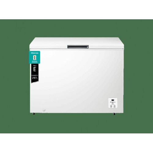 Congelador horizontal - Hisense FT386D4AWLYE, 84.7 cm, 297 l, Función Dual,  Bordes suaves, Blanco