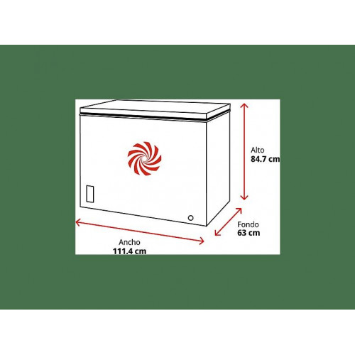 Congelador horizontal - Hisense FT386D4AWLYE, 84.7 cm, 297 l, Función Dual,  Bordes suaves, Blanco