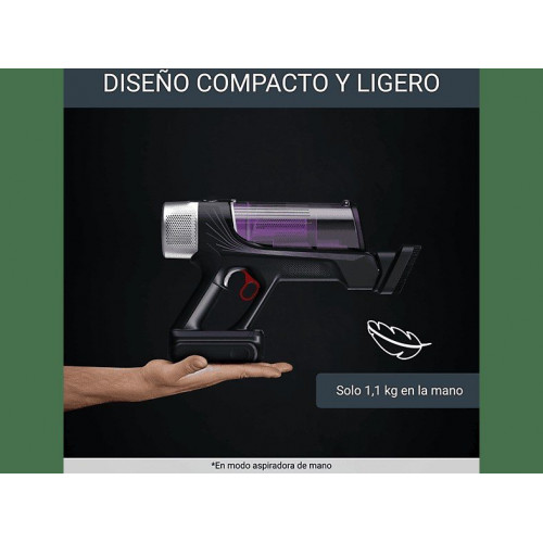 Aspirador escoba - Rowenta RH2039WO X-Force Flex 9.60 Allergy, 200 W, 0.4 L, 45 min, Tecnol. Ciclónica, 3 modos, Multisuperficie, Ultraligera, Púrpura
