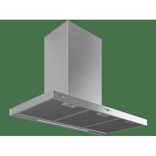 Campana decorativa - Teka DSH 986, 3+1 Velocidades, 586 m³/h, Temporizador, 90 cm, Inox