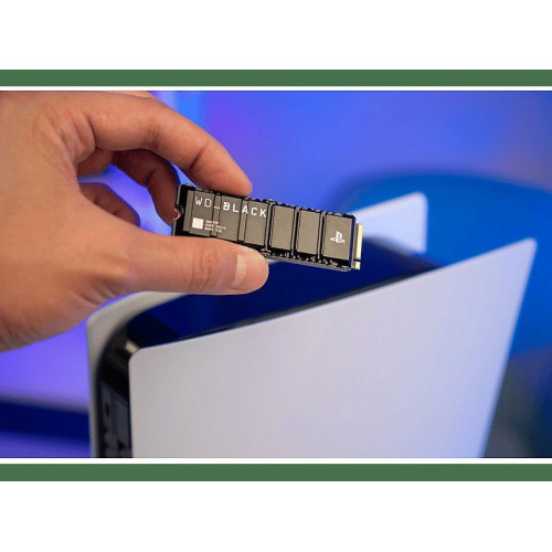 Disco duro SSD interno 1TB - WD_Black SN850P NVMe SSD, Almacenamiento para consolas PS5™, Hasta 7300MB/s, Negro