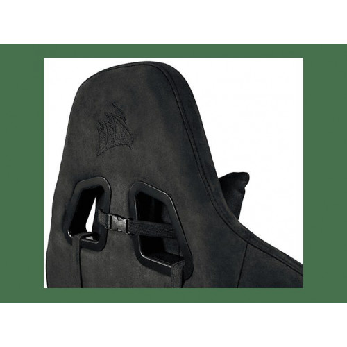 Silla gaming - Corsair TC100 Relaxed, Transpirable, Reposabrazos 2D, Inclinación 160°, Negro y gris