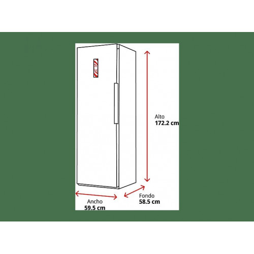 Congelador vertical - ok. OFZ 541 E W, 242 l, 172.2 cm, 7 cajones, Blanco