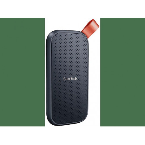 Disco duro SSD externo 1TB - SanDisk Portable SSD, Portátil, USB 3.2 Gen 2, Lectura de hasta 800 MB/s, Gancho de goma, Gris