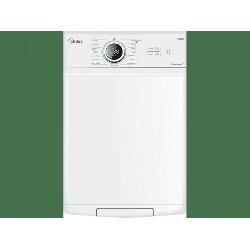 Lavadora carga superior - Midea MF100T70B/W-ES, 7 kg, 1200 rpm, 15 Programas, Monitor LED, Blanco