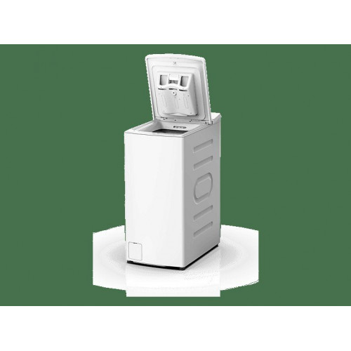Lavadora carga superior - Midea MF100T70B/W-ES, 7 kg, 1200 rpm, 15 Programas, Monitor LED, Blanco