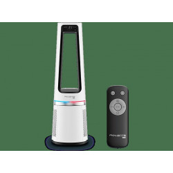 Purificador de aire - Rowenta Eclipse QU5060F, Ventilador y calefactor, 3 en 1, 2000W, 12 Velocidades, 8 m, 31 dB,  Modo día/noche, Silencioso, Blanco