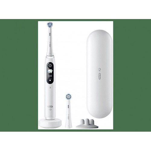 Cepillo eléctrico - Oral-B iO 9S Genius, Seguimiento 3D con app Sensor de Presión, Estuche de Carga, Diseñado Por Braun, Blanco