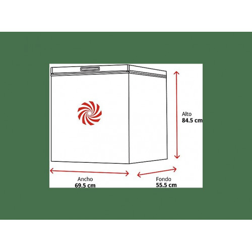 Congelador horizontal - Candy Artico CCHH 145, 137 l, 84.5 cm, Cesto, Tirador integrado, Blanco