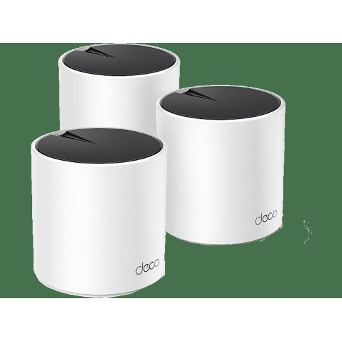 Sistema WiFi Mesh - TP-Link Deco X55, 3000 Mbps, MU-MIMO, WiFi 6, 418m2, 150 Dispositivos, Blanco