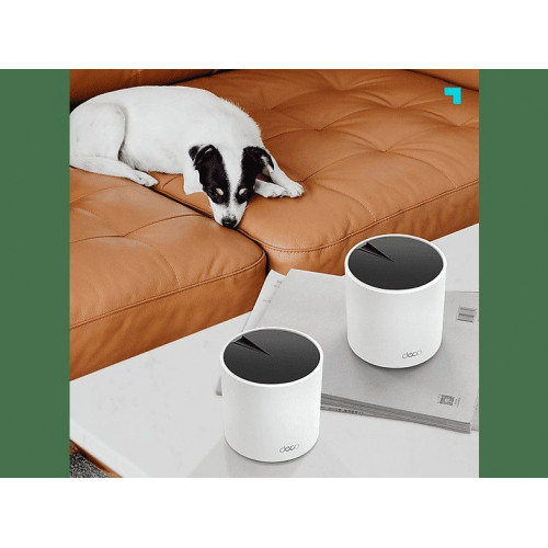 Sistema WiFi Mesh - TP-Link Deco X55, 3000 Mbps, MU-MIMO, WiFi 6, 418m2, 150 Dispositivos, Blanco
