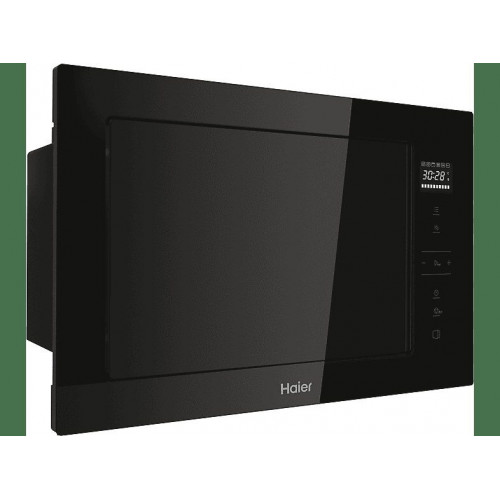 Microondas con grill integrable - Haier Series 2&4 H38MWID4ID27N, 900W, 6 niveles, 28 l, Negro
