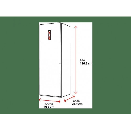 Congelador vertical - Beko B3RFNE314W, 286 l, 186.5 cm, No Frost, SmoothFit™, Puerta reversible, Motor ProSmart Inverter, Blanco