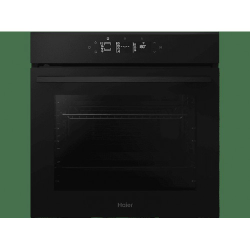 Horno - Haier ID Series 4 H6 ID46G3HTB, Multifunción, Limpieza por agua, 78 l, Guías telescópicas, 18 funciones, 60 cm, Negro