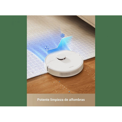 Robot aspirador - Dreame D10 Plus Gen 2, 6000 Pa, 400 ml Depósito de polvo, 150 min Autonomía, Friega , 5200mAh, Blanco