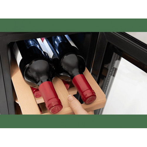 Vinoteca - Cecotec Bolero GrandSommelier 830 CoolWood, Termoeléctrico, 8 botellas, 8-18ºC, Panel táctil, Luz LED, Silver