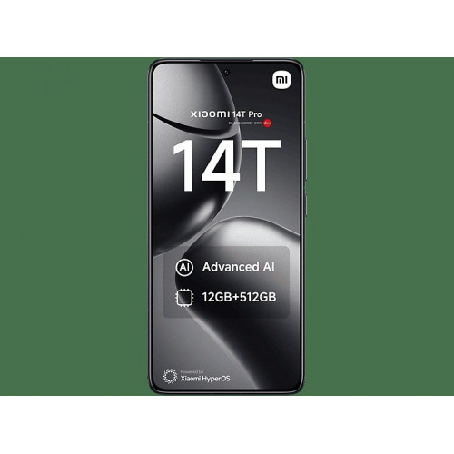 Móvil - Xiaomi 14T Pro, Negro Titanio, 512 GB, 12 GB RAM, 6.67