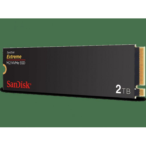 Disco duro SSD interno 2TB - SanDisk Extreme® M.2 NVMe SSD, Hasta 5150 MB/s lectura, Interfaz PCIe® Gen4, Negro